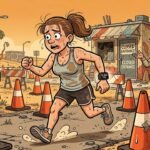 Editorial cartoon: Blue Zones Officials Confirm Valley's 4.0 Score Comes Entirely From Walking Around Construction Barrels In Weslaco