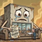 Editorial cartoon: Brownsville Walmart Building Files For Emotional Damages After Fifth Career Change Falls Through