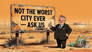 Editorial cartoon: Donna is not the worst city ever. If you don't believe us, ask us.