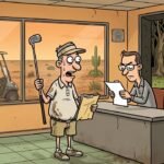 Editorial cartoon: Edinburg's $7.2M Workforce Center Includes Four Golf Simulators So You Can Practice Your Follow-Through Between Job Interviews
