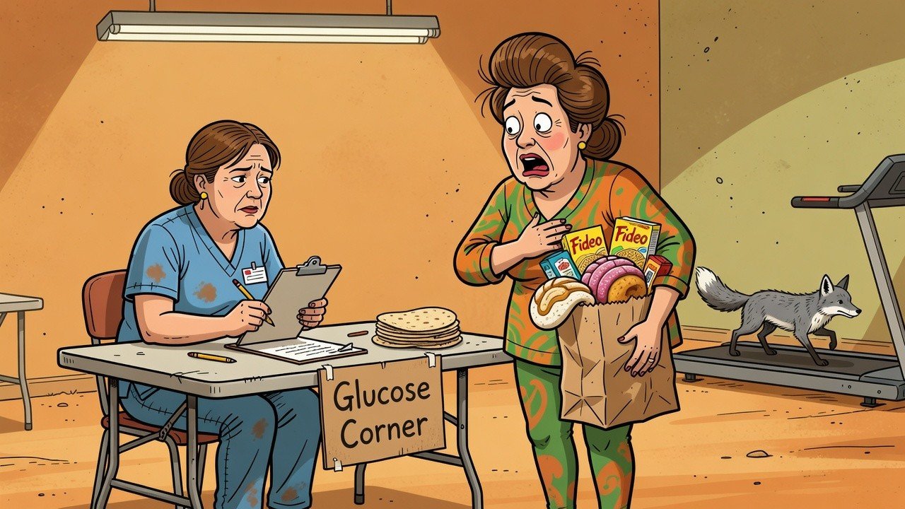 Editorial cartoon: Harlingen CISD Diabetes Plan Will Grade Parents on Tortilla Intake, Fideo Disclosure