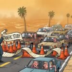 Editorial cartoon: Harlingen Solves Traffic By Commissioning Study Of Study That Will Study Traffic