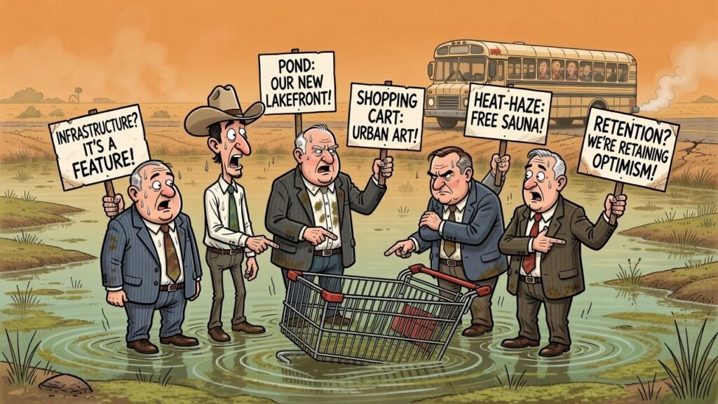Editorial cartoon: Valley Mayors Spend Six Hours Agreeing to Get on Same Page, Accidentally Produce 14 Different Pages