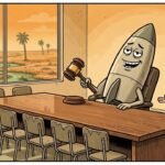 Editorial cartoon: Brownsville Finally Forms Data Center Watchdog, Immediately Asks SpaceX If It Wants The Chair