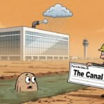 Editorial cartoon: Fluidstack Announces $4B Harlingen Data Center Will Bring Its Own Rain, Thank You Very Much