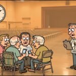 Editorial cartoon: Harlingen Opens Convention Center Two Hours Early So Four Relatives Can Confirm JD Vance by Text