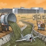 Editorial cartoon: Data Center Asks Harlingen For Permission to Rain Into Airport Canal