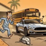 Editorial cartoon: McAllen ISD Offers 2027 Mustang Because Alarm Clocks Have Officially Lost
