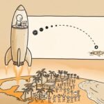 Editorial cartoon: Starship Reaches Orbit, Emails Brownsville Herald by 10 That Chile Is Off