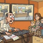 Editorial cartoon: Texas 15 Has Spent $14 Million on Ads Channel 5 Is Not Allowed to Edit, Including the One That Used Channel 5