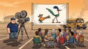 Editorial cartoon: UTRGV Asks Valley to Watch 45-16 Beating Like a Time-Lapse of Becoming UTSA