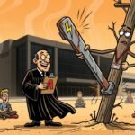 Editorial cartoon: UTRGV Edinburg Cancels Classes So Students Can Experience Real-World Power Outage Training