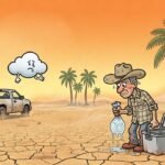 Editorial cartoon: Valley's Weekend Cooling Plan Is One Isolated Shower That Will Be Brief And Then Leave