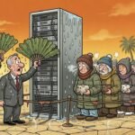 Editorial cartoon: Valley Credit Unions Frozen Solid After Data Center Gets a Little Warm
