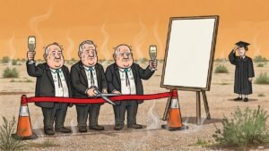 Editorial cartoon: Edinburg Officially Reopens Brewery That Is Still a Gravel Lot on McIntyre