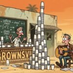 Editorial cartoon: El Hueso de Fraile Says Downtown Brownsville Is Exactly 400 Coffees from Closing