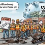 Editorial cartoon: Harlingen Officials Confirm 5% Raise Fully Legal As Long As No One Has Done the Work Yet