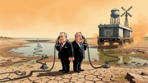 Editorial cartoon: Paxton, Talarico Agree Data Centers Must Bring Own Power, Water, and Apparently Own Candidate
