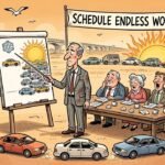 Editorial cartoon: Landmark Study Finds July Hotter For Parking Too, South Padre Island Considers Billing Ocean